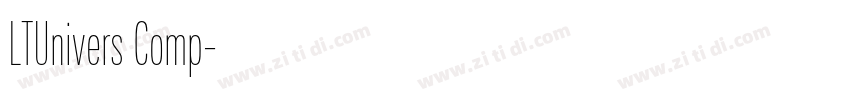 LTUnivers Comp字体转换